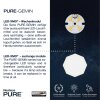 Paul Neuhaus PURE-GEMIN Muurlamp LED Aluminium, Zwart, 1-licht