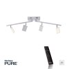 Paul Neuhaus PURE-MIRA Plafondlamp LED Aluminium, 4-lichts, Afstandsbediening