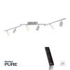 Paul Neuhaus PURE-MIRA Plafondlamp LED Aluminium, 6-lichts, Afstandsbediening