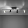 Paul Neuhaus PURE-MIRA Plafondlamp LED Zwart, 4-lichts, Afstandsbediening