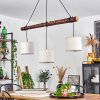 Perdigueira Hanglamp Natuurlijke kleuren, Zwart, 3-lichts