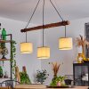 Perdigueira Hanglamp Natuurlijke kleuren, Zwart, 3-lichts