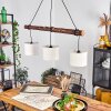 Perdigueira Hanglamp Natuurlijke kleuren, Zwart, 3-lichts