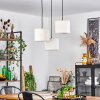 Perdigueira Hanglamp Natuurlijke kleuren, Zwart, 3-lichts