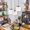 Perdigueira Hanglamp Natuurlijke kleuren, Zwart, 3-lichts