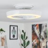 Azenha plafondventilator LED Wit, 1-licht, Afstandsbediening
