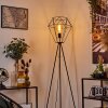 Bardhaman Staande lamp Zwart, 1-licht