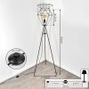 Bardhaman Staande lamp Zwart, 1-licht