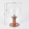 Bubodefo Sokkellamp Bruin, houtlook, 1-licht