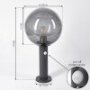 Bostarenga Sokkellamp Antraciet, 1-licht, Bewegingsmelder
