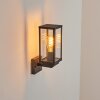 Lapa Buiten muurverlichting houtlook, Zwart, 1-licht