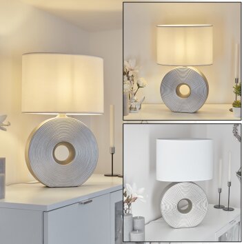 Saija Tafellamp Zilver, 1-licht