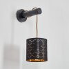 Tallaboa Muurlamp Bruin, Zwart, 1-licht