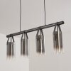 Pompehuis Hanglamp Grijs, Zwart, 4-lichts