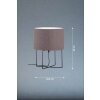 Fischer & Honsel Java Tafellamp Zwart, 1-licht