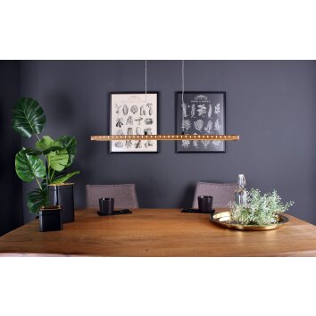 Luce-Design SOLARIS Hanglamp LED Natuurlijke kleuren, Zwart, 1-licht