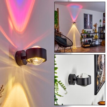 Sapri Muurlamp Zwart, 1-licht