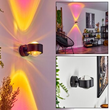 Sapri Muurlamp Zwart, 1-licht