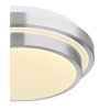 Globo GREGORY Plafondlamp LED Aluminium, Wit, 1-licht, Bewegingsmelder