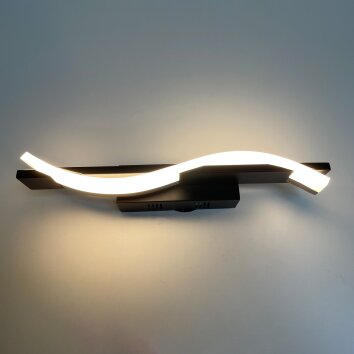 Fischer & Honsel Bridge Muurlamp LED Zwart, 1-licht