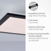 Leuchten-Direkt FLAT Plafondlamp LED Zwart, 1-licht