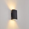 Vion Muurlamp Zwart, 2-lichts