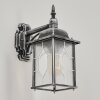 Talca Buiten muurverlichting Zwart, Zilver, 1-licht