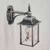 Talca Buiten muurverlichting Zwart, Zilver, 1-licht