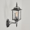 Talca Buiten muurverlichting Zwart, Zilver, 1-licht
