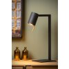 Lucide LESLEY Tafellamp Zwart, 1-licht