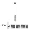Paul-Neuhaus PURE-VEGA Hanglamp LED Zwart, 3-lichts
