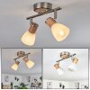 Icalma Plafondlamp Natuurlijke kleuren, Nikkel mat, 2-lichts