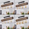 Canedo Plafondlamp Bruin, Natuurlijke kleuren, Zwart, 4-lichts