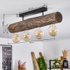 Canedo Plafondlamp Bruin, Natuurlijke kleuren, Zwart, 4-lichts