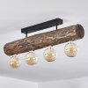 Canedo Plafondlamp Bruin, Natuurlijke kleuren, Zwart, 4-lichts
