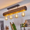 Canedo Plafondlamp Bruin, Natuurlijke kleuren, Zwart, 4-lichts
