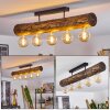 Canedo Plafondlamp Bruin, Natuurlijke kleuren, Zwart, 5-lichts
