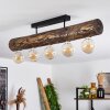 Canedo Plafondlamp Bruin, Natuurlijke kleuren, Zwart, 5-lichts