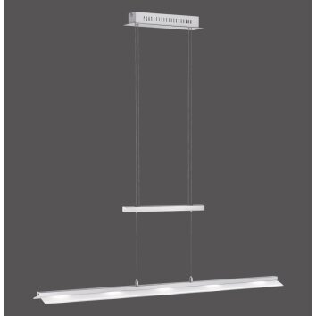Leuchten-Direkt NELE Hanglamp LED roestvrij staal, 5-lichts