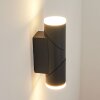 Hoods Buiten muurverlichting LED Antraciet, Wit, 1-licht