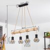 Mechaico Hanglamp Natuurlijke kleuren, Zwart, 4-lichts