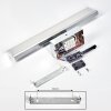 Morges Spiegellamp LED Chroom, Nikkel mat, 1-licht