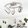 Autilla Plafondlamp LED Nikkel mat, Wit, 3-lichts