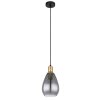 Globo FANNI Hanger Messing, Zwart, 1-licht