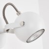 Gadmen Wandlamp Chroom, Wit, 1-licht