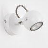 Gadmen Wandlamp Chroom, Wit, 1-licht