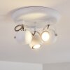 Gadmen Plafondlamp Wit, 3-lichts