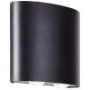 Brilliant Tursdale Buiten muurverlichting LED Zwart, 4-lichts