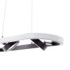 Brilliant Nebeker Hanglamp LED Zwart, 4-lichts, Afstandsbediening