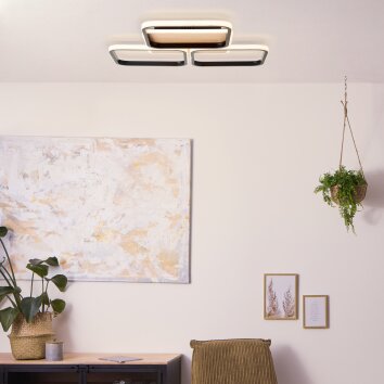 Brilliant Dennet Plafondlamp LED Bruin, Zwart, 1-licht